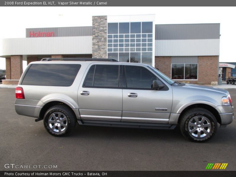 Vapor Silver Metallic / Camel 2008 Ford Expedition EL XLT