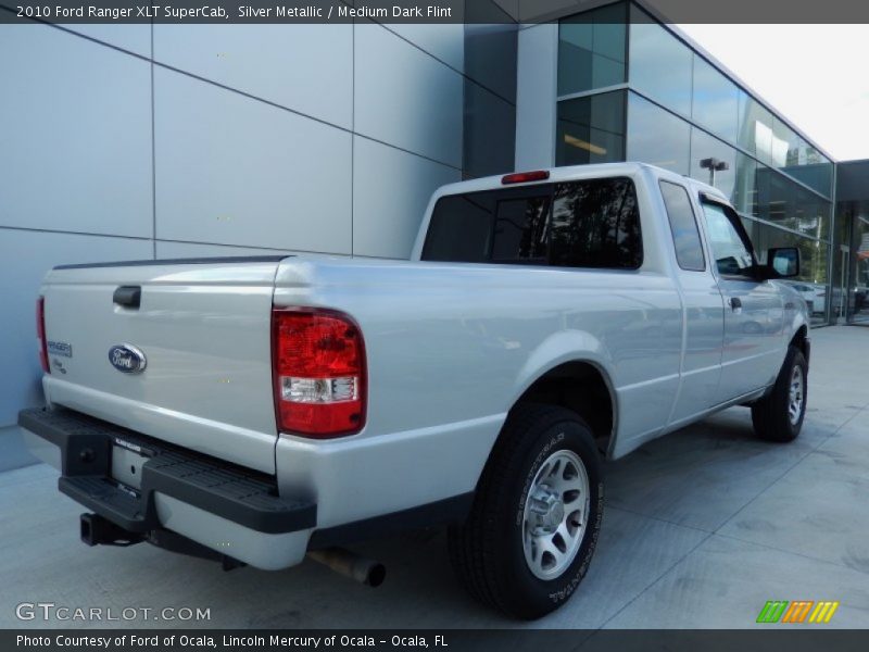 Silver Metallic / Medium Dark Flint 2010 Ford Ranger XLT SuperCab