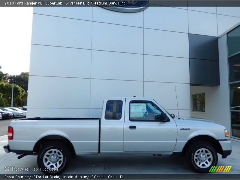 Silver Metallic / Medium Dark Flint 2010 Ford Ranger XLT SuperCab