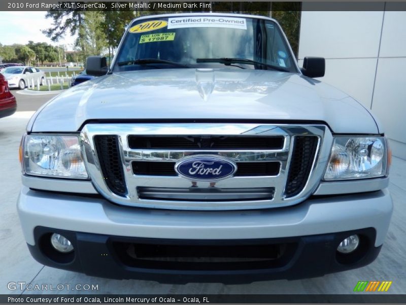 Silver Metallic / Medium Dark Flint 2010 Ford Ranger XLT SuperCab