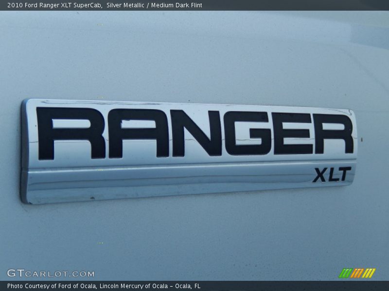 Silver Metallic / Medium Dark Flint 2010 Ford Ranger XLT SuperCab