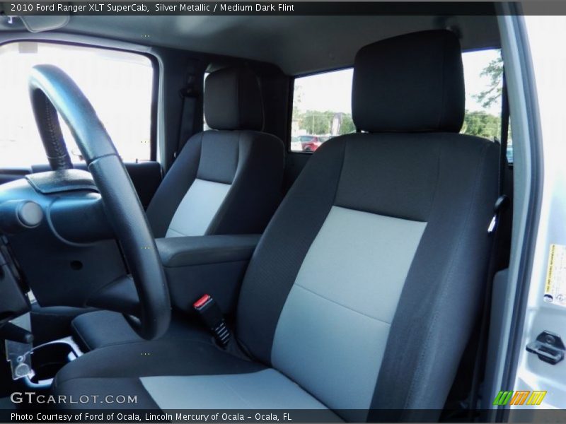Silver Metallic / Medium Dark Flint 2010 Ford Ranger XLT SuperCab