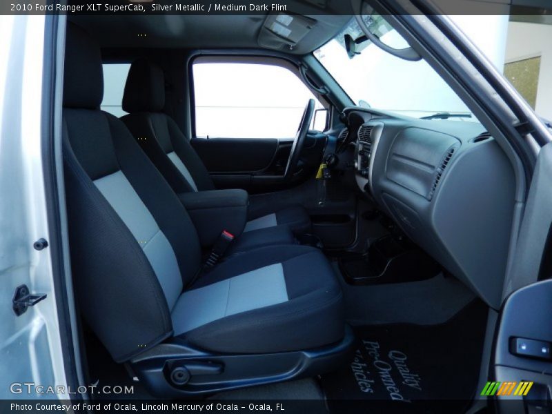 Silver Metallic / Medium Dark Flint 2010 Ford Ranger XLT SuperCab