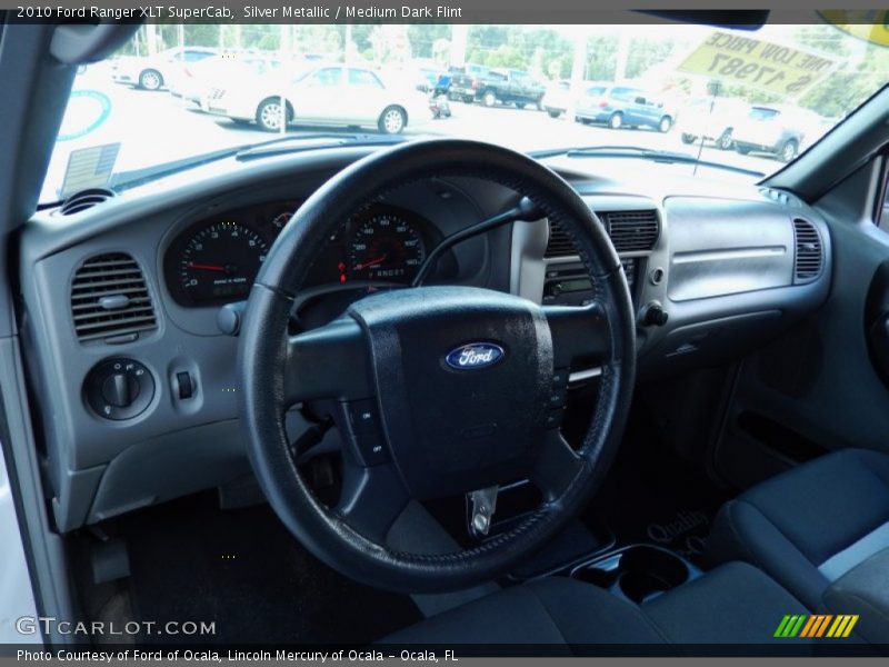 Silver Metallic / Medium Dark Flint 2010 Ford Ranger XLT SuperCab
