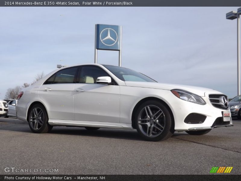 Polar White / Porcelain/Black 2014 Mercedes-Benz E 350 4Matic Sedan