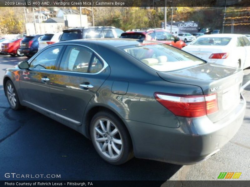 Verdigris Green Mica / Cashmere Beige 2009 Lexus LS 460 AWD