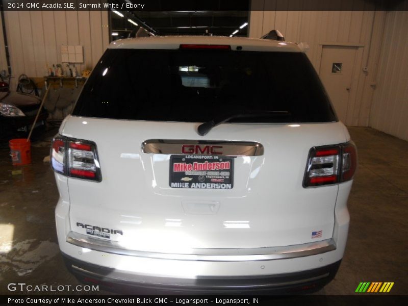 Summit White / Ebony 2014 GMC Acadia SLE