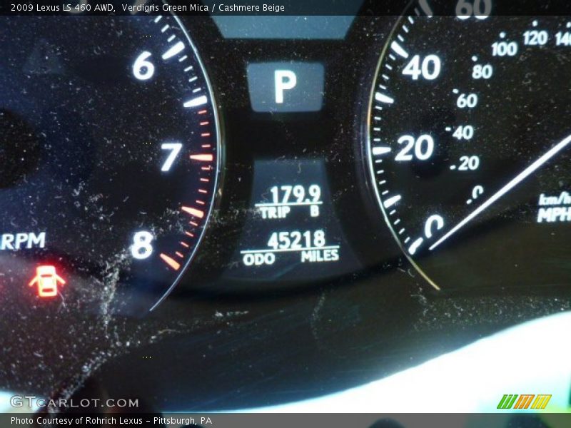 Verdigris Green Mica / Cashmere Beige 2009 Lexus LS 460 AWD