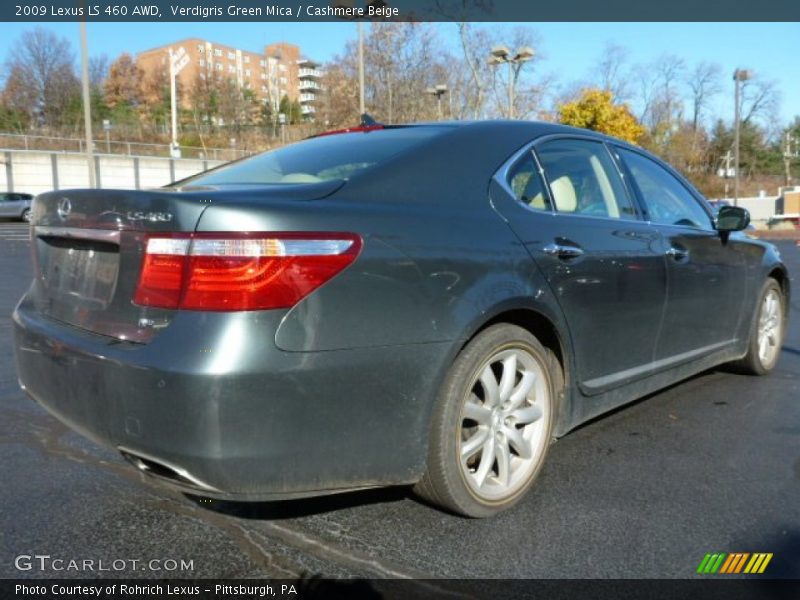 Verdigris Green Mica / Cashmere Beige 2009 Lexus LS 460 AWD