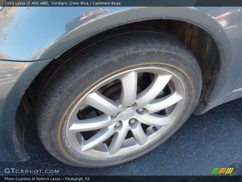 Verdigris Green Mica / Cashmere Beige 2009 Lexus LS 460 AWD