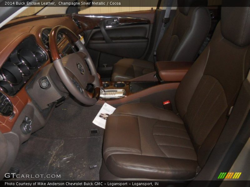 Champagne Silver Metallic / Cocoa 2014 Buick Enclave Leather