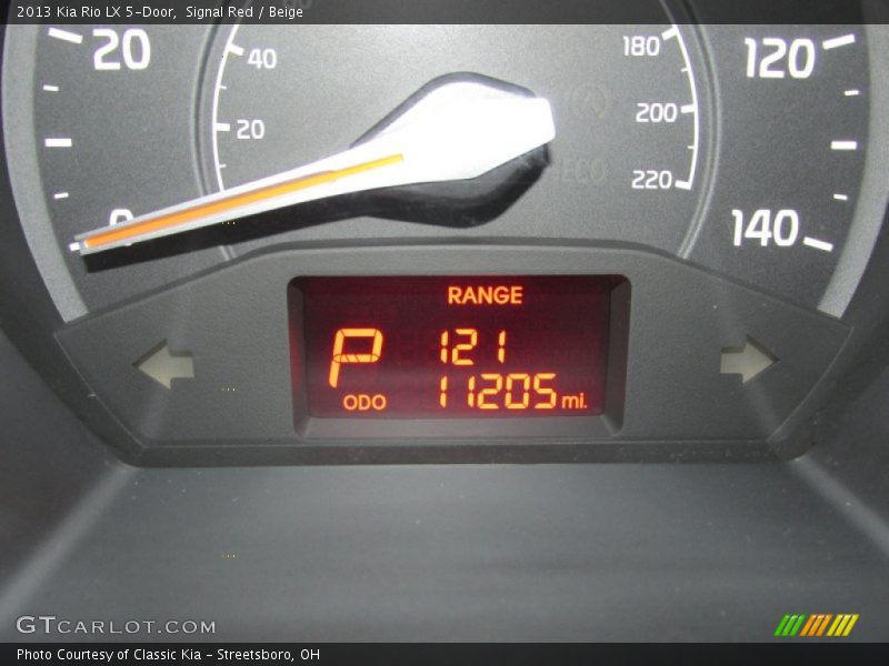 Signal Red / Beige 2013 Kia Rio LX 5-Door