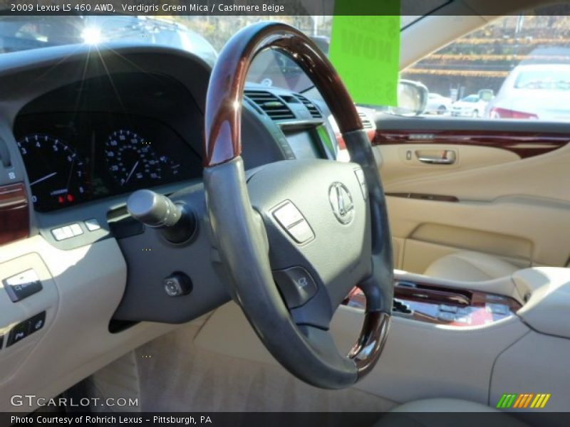 Verdigris Green Mica / Cashmere Beige 2009 Lexus LS 460 AWD