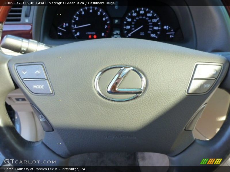 Verdigris Green Mica / Cashmere Beige 2009 Lexus LS 460 AWD