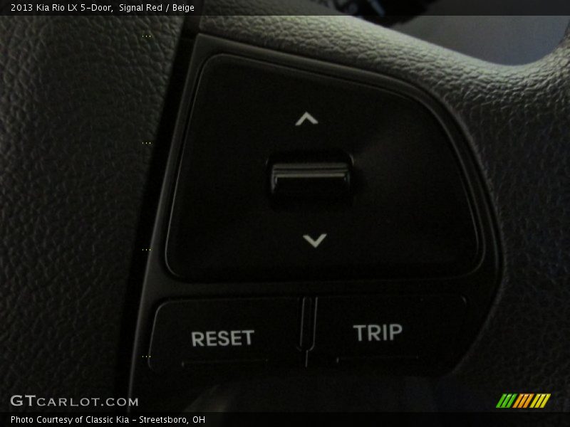 Signal Red / Beige 2013 Kia Rio LX 5-Door