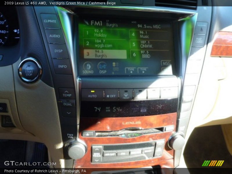 Verdigris Green Mica / Cashmere Beige 2009 Lexus LS 460 AWD