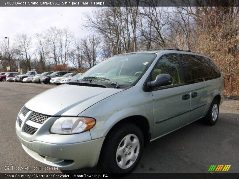 Satin Jade Pearl / Taupe 2003 Dodge Grand Caravan SE