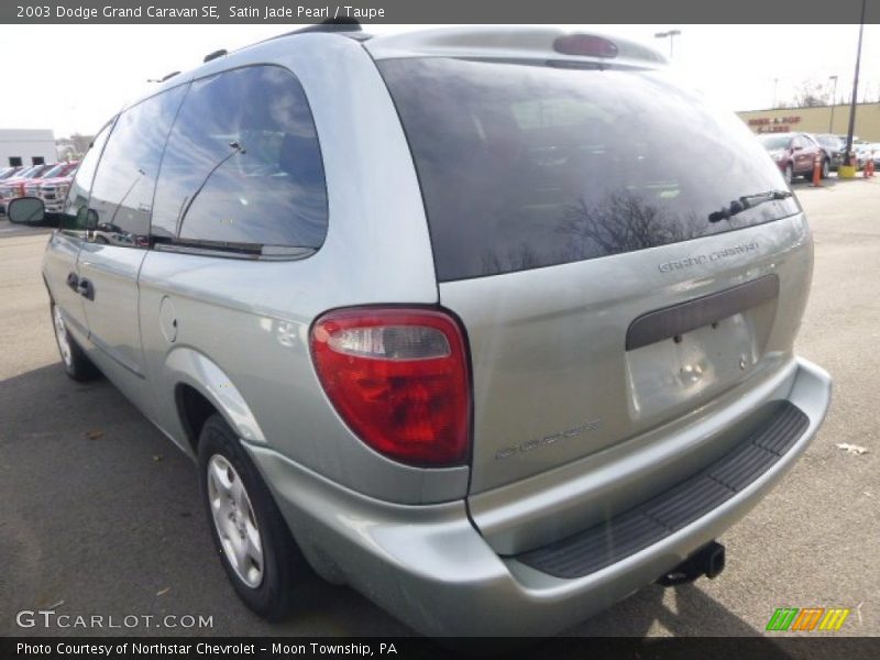 Satin Jade Pearl / Taupe 2003 Dodge Grand Caravan SE