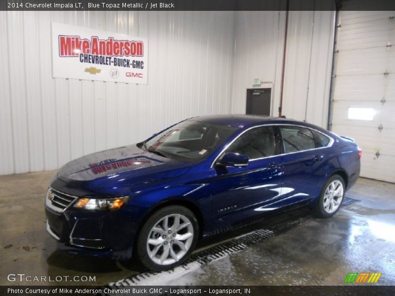 Blue Topaz Metallic / Jet Black 2014 Chevrolet Impala LT