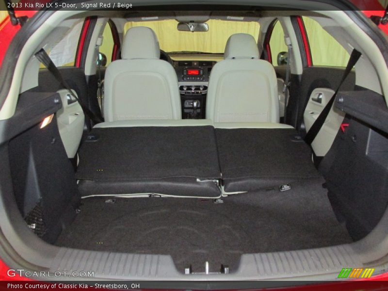 Signal Red / Beige 2013 Kia Rio LX 5-Door