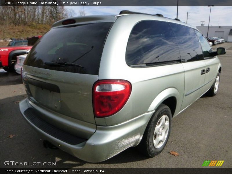 Satin Jade Pearl / Taupe 2003 Dodge Grand Caravan SE