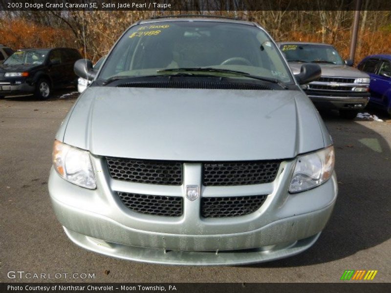 Satin Jade Pearl / Taupe 2003 Dodge Grand Caravan SE