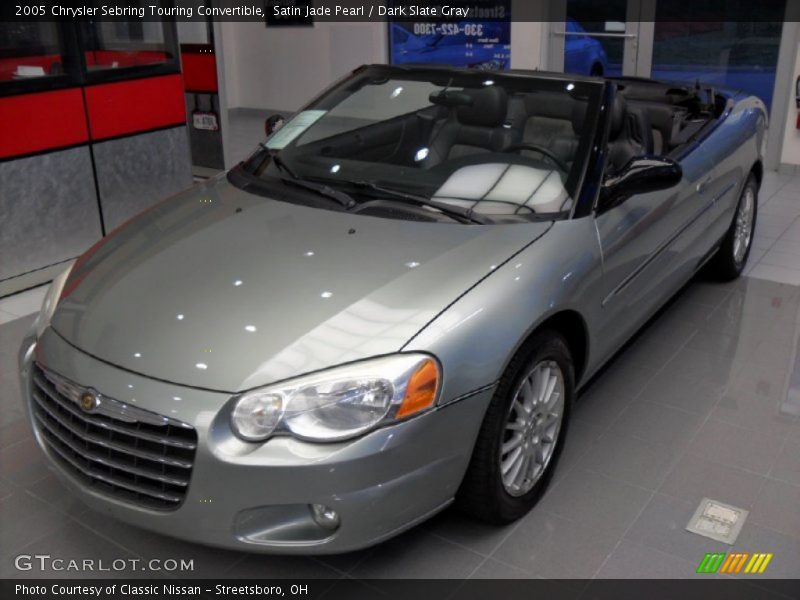 Satin Jade Pearl / Dark Slate Gray 2005 Chrysler Sebring Touring Convertible