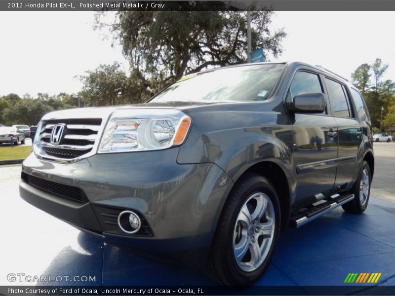 Polished Metal Metallic / Gray 2012 Honda Pilot EX-L