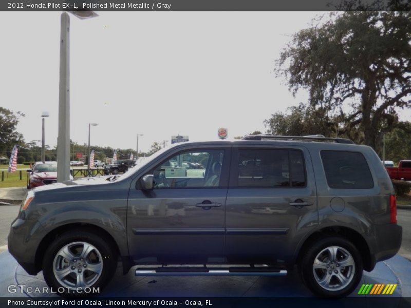 Polished Metal Metallic / Gray 2012 Honda Pilot EX-L