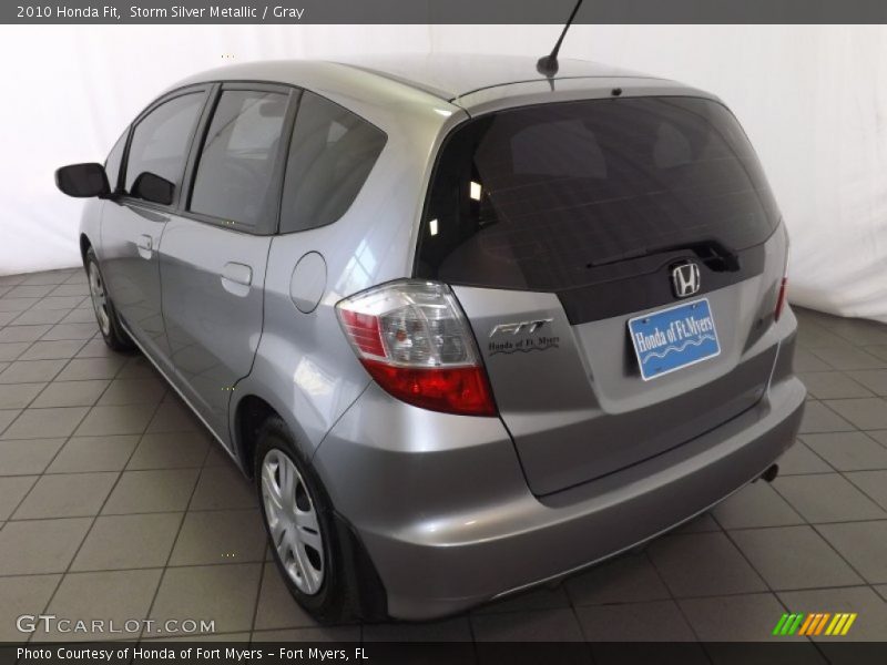 Storm Silver Metallic / Gray 2010 Honda Fit
