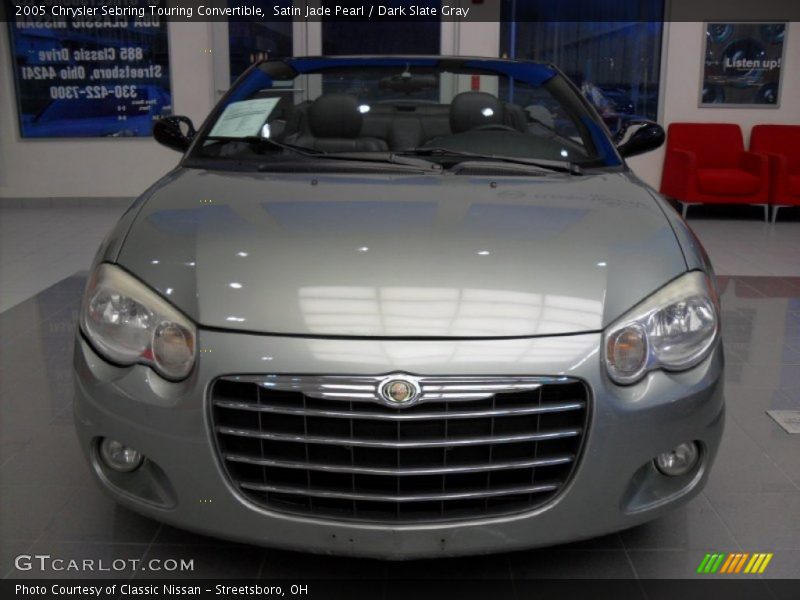 Satin Jade Pearl / Dark Slate Gray 2005 Chrysler Sebring Touring Convertible