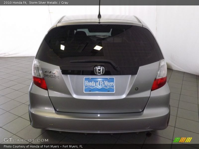 Storm Silver Metallic / Gray 2010 Honda Fit