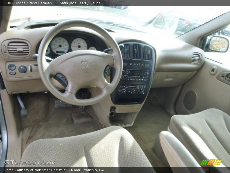 Satin Jade Pearl / Taupe 2003 Dodge Grand Caravan SE