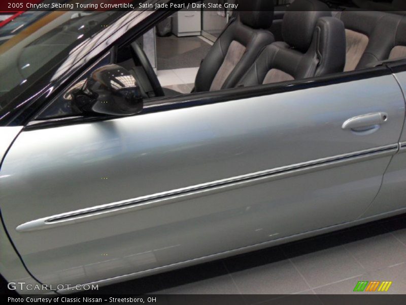 Satin Jade Pearl / Dark Slate Gray 2005 Chrysler Sebring Touring Convertible