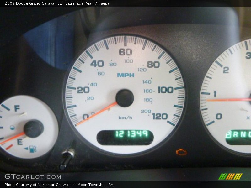 Satin Jade Pearl / Taupe 2003 Dodge Grand Caravan SE