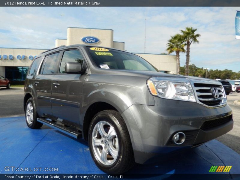 Polished Metal Metallic / Gray 2012 Honda Pilot EX-L