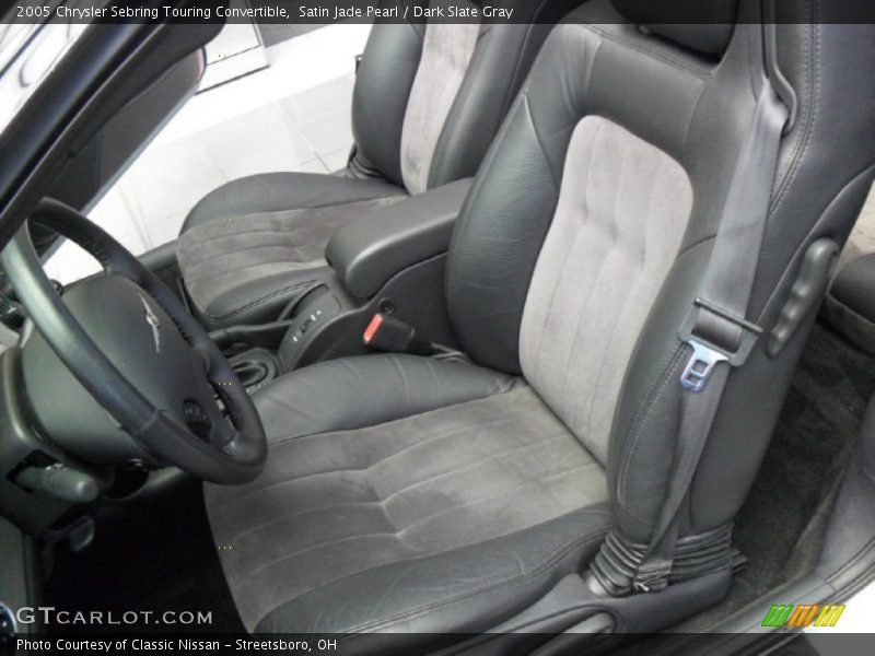 Satin Jade Pearl / Dark Slate Gray 2005 Chrysler Sebring Touring Convertible