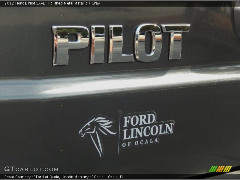 Polished Metal Metallic / Gray 2012 Honda Pilot EX-L