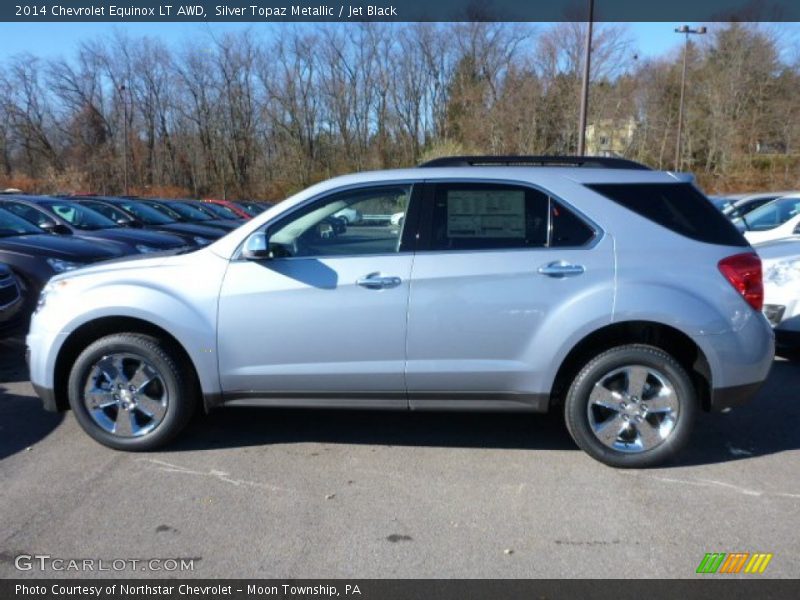 Silver Topaz Metallic / Jet Black 2014 Chevrolet Equinox LT AWD
