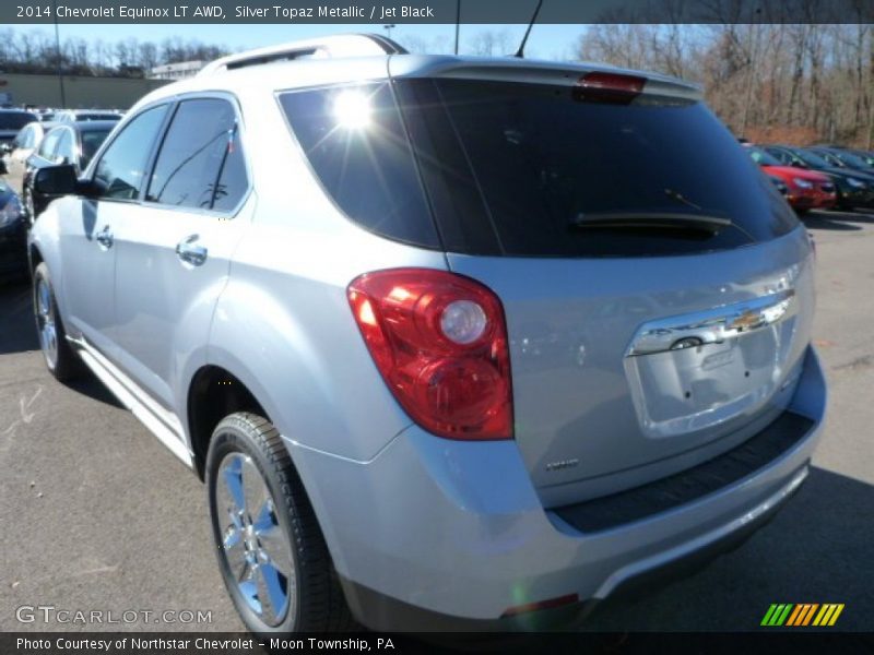 Silver Topaz Metallic / Jet Black 2014 Chevrolet Equinox LT AWD