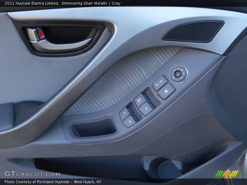 Shimmering Silver Metallic / Gray 2011 Hyundai Elantra Limited