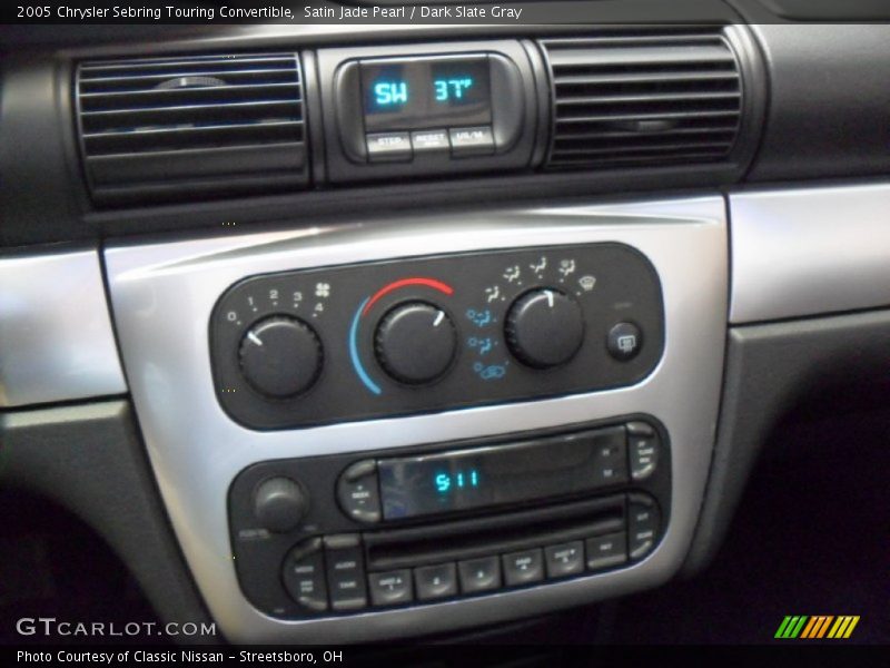 Satin Jade Pearl / Dark Slate Gray 2005 Chrysler Sebring Touring Convertible