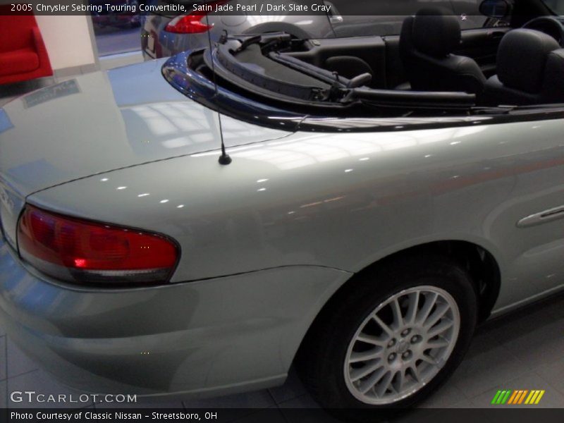 Satin Jade Pearl / Dark Slate Gray 2005 Chrysler Sebring Touring Convertible