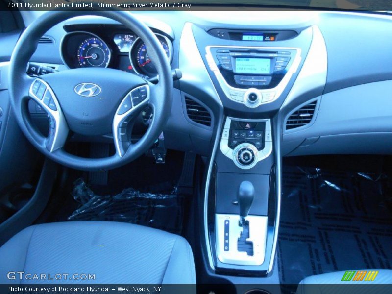 Shimmering Silver Metallic / Gray 2011 Hyundai Elantra Limited