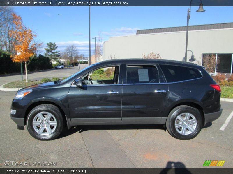 Cyber Gray Metallic / Dark Gray/Light Gray 2010 Chevrolet Traverse LT