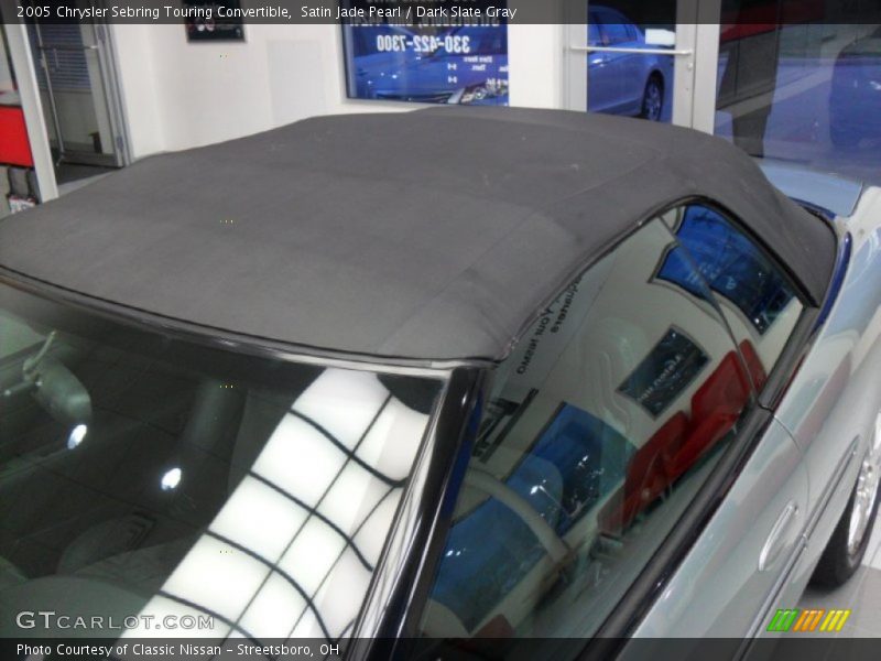 Satin Jade Pearl / Dark Slate Gray 2005 Chrysler Sebring Touring Convertible