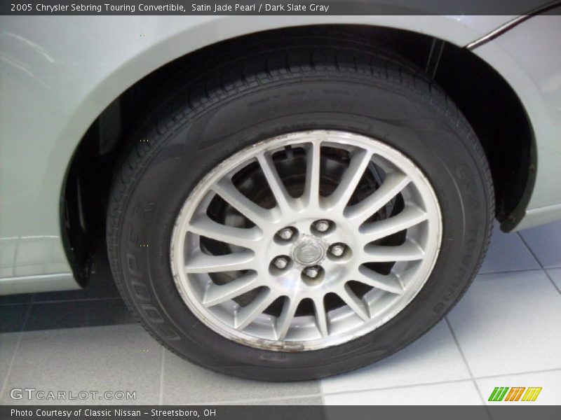 Satin Jade Pearl / Dark Slate Gray 2005 Chrysler Sebring Touring Convertible