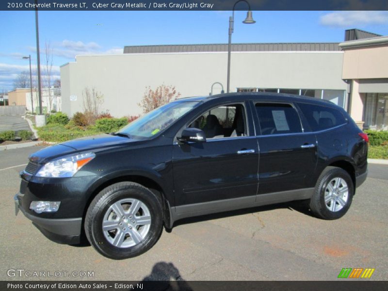 Cyber Gray Metallic / Dark Gray/Light Gray 2010 Chevrolet Traverse LT
