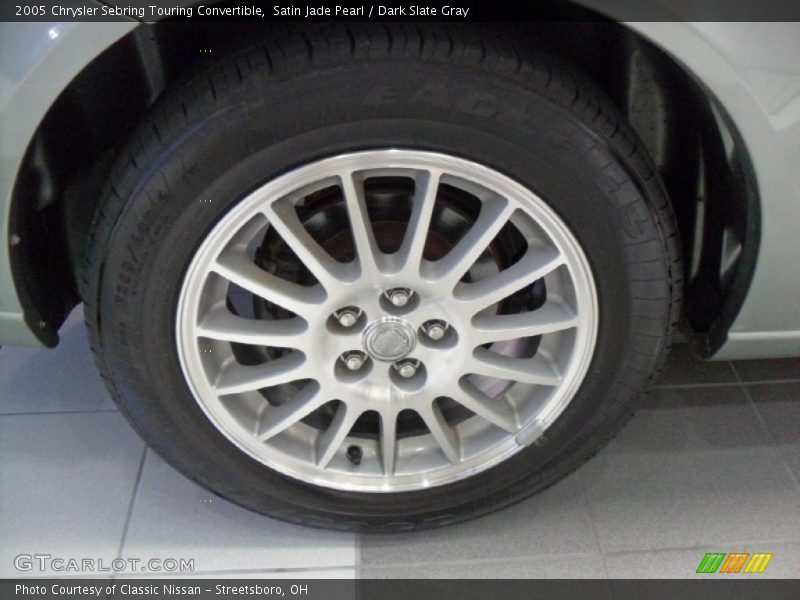 Satin Jade Pearl / Dark Slate Gray 2005 Chrysler Sebring Touring Convertible