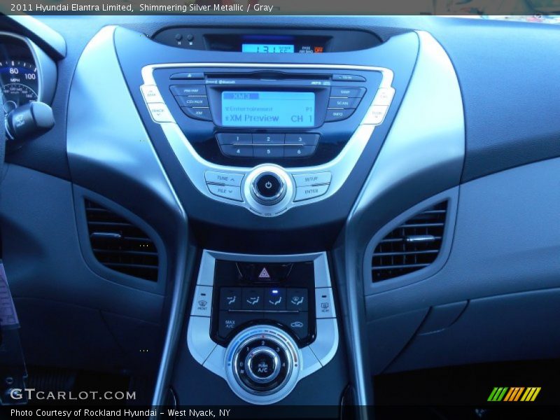 Shimmering Silver Metallic / Gray 2011 Hyundai Elantra Limited